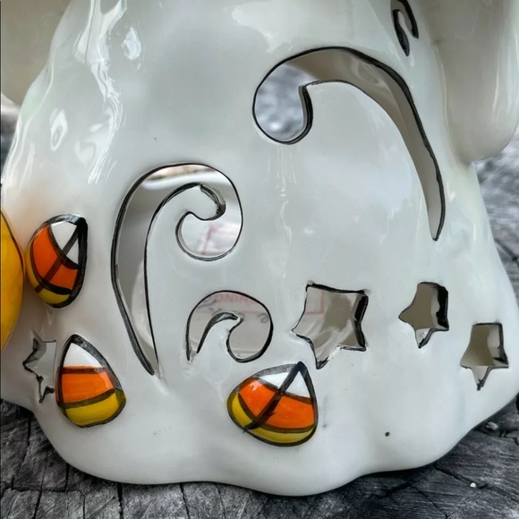 Blue Sky Clayworks Halloween GHOST Candle Holder - Picture 5 of 7
